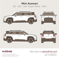 2024 Mini Aceman J05 John Cooper Works SUV blueprint