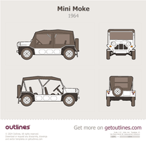 1964 Mini Moke Cabriolet blueprint