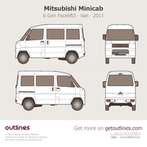 2023 Mitsubishi Minicab EV 6 Gen Facelift3 Van blueprint