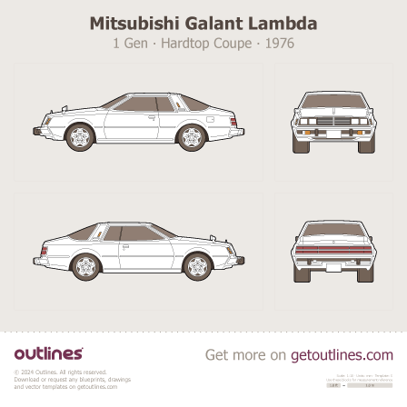 Mitsubishi Galant Lambda blueprint