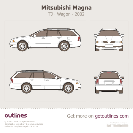Mitsubishi Magna blueprint