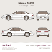 1989 Nissan 240SX S13 Coupe blueprint