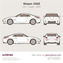 2002 Nissan 350Z Z33 Coupe blueprint