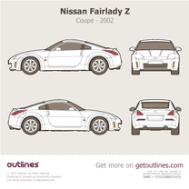2002 Nissan Fairlady Z Z33 Coupe blueprint