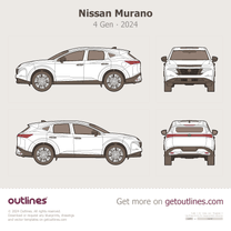 2024 Nissan Murano 4 Gen ∙ Z53 SUV blueprint