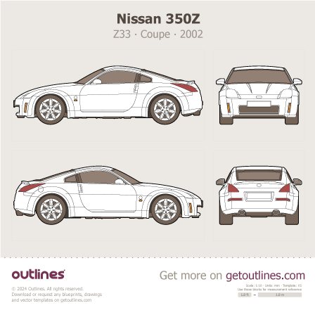 Nissan 350Z blueprint
