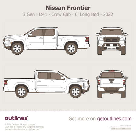 Nissan Frontier blueprint