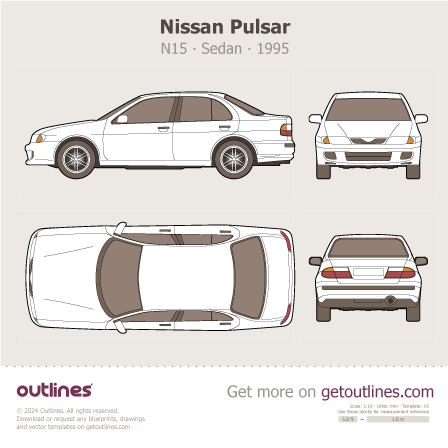 Nissan Pulsar blueprint
