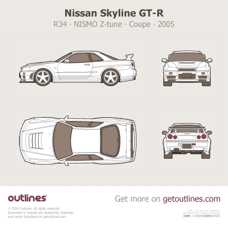 Nissan Skyline GT-R blueprint