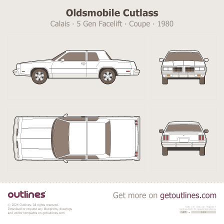 Oldsmobile Cutlass blueprint