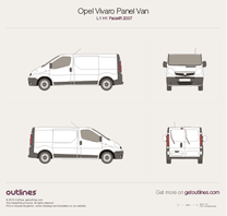 Vauxhall Vivaro blueprint