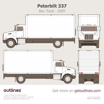 2007 Peterbilt 325 Box Truck Heavy Truck blueprint