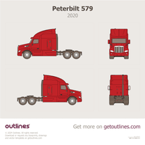 Peterbilt 579 blueprint