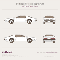 1974 Pontiac Firebird Trans Am Mk II Facelift Coupe blueprint