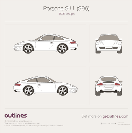 Porsche 911 blueprint