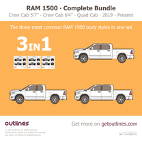 2025 Ram 1500 3 in 1 Bundle ∙ User’s Choice ∙ $59 instead of $72 Including Crew Cab 5'7