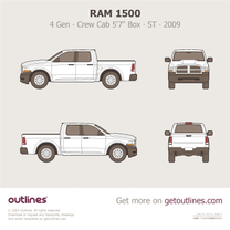 2009 Dodge Ram 1500 4 Gen ∙ DS Crew Cab 5'7