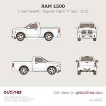 2013 Ram 1500 4 Gen Facelift Regular Cab 6'4