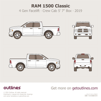 2019 Ram 1500 4 Gen Classic Crew Cab 5'7