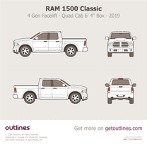 2019 Ram 1500 4 Gen Classic Quad Cab 6'4