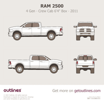 2010 Ram 2500 4 Gen Crew Cab 6'4