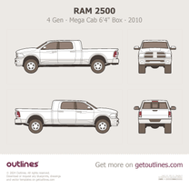 2010 Ram 2500 4 Gen Mega Cab 6'4