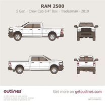2019 Ram 2500 5 Gen Crew Cab 6'4