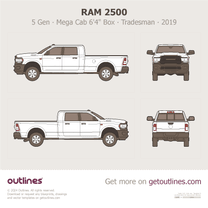 2019 Ram 2500 5 Gen Mega Cab 6'4