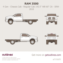 2010 Ram 3500 4 Gen Chassis Cab ∙ Regular Cab WB 143.5