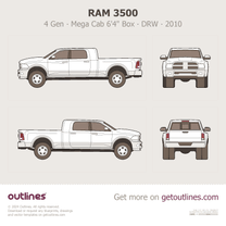 2010 Ram 3500 4 Gen Mega Cab 6'4