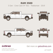 2019 Ram 3500 5 Gen Crew Cab 6'4