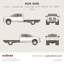 2010 Ram 4500 4 Gen Chassis Cab ∙ Crew Cab WB 173.4