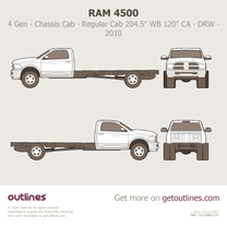 2010 Ram 4500 4 Gen Chassis Cab ∙ Regular Cab WB 204.5