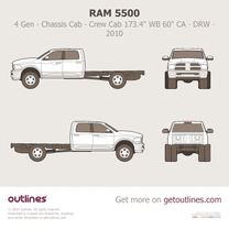 2010 Ram 5500 4 Gen Chassis Cab ∙ Crew Cab WB 173.4