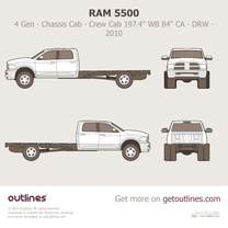 2010 Ram 5500 4 Gen Chassis Cab ∙ Crew Cab WB 197.4