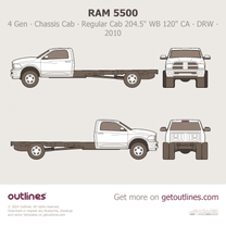 2010 Ram 5500 4 Gen Chassis Cab ∙ Regular Cab WB 204.5