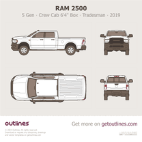 2019 Ram 2500 5 Gen Crew Cab 6'4