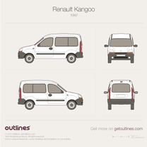 1997 Renault Kangoo Wagon blueprint