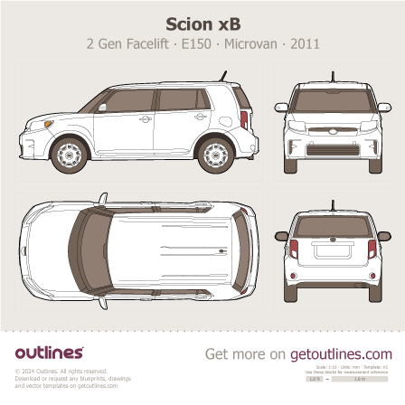Scion xB blueprint