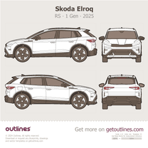2025 Skoda Elroq RS ∙ 1 Gen SUV blueprint