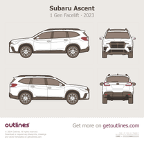 2023 Subaru Evoltis 1 Gen Facelift SUV blueprint