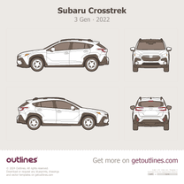 2024 Subaru Crosstrek 3 Gen ∙ GU SUV blueprint