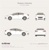 2016 Subaru Impreza V Sedan blueprint