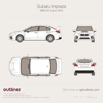 2007 Subaru Impreza WRX STi III Sedan blueprint