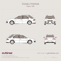 1992 Subaru Impreza Wagon blueprint