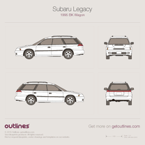 1995 Subaru Legacy BK Wagon blueprint