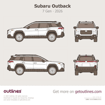 2026 Subaru Outback 7 Gen SUV blueprint