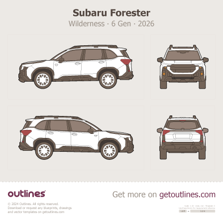 Subaru Forester blueprint