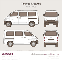 2008 Toyota LiteAce S400 Van blueprint
