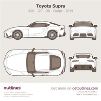 2019 Toyota Supra A90 ∙ J29 ∙ DB Coupe blueprint